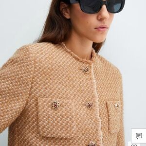 Tweed Blazer - Mango
